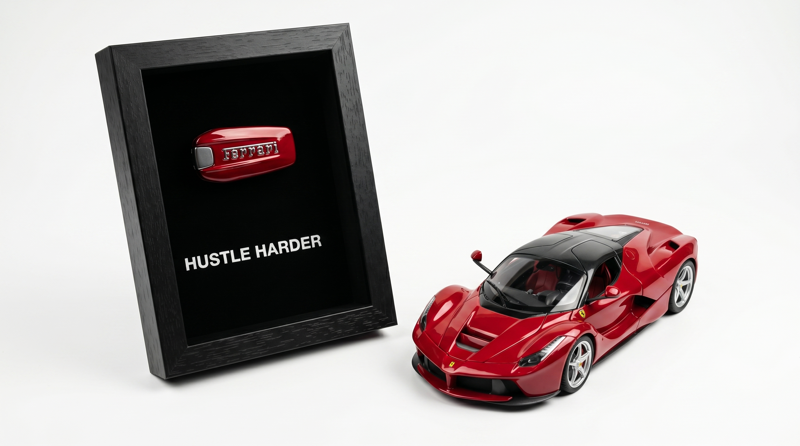 HUSTLE HARDER. — Ferrari Key Art Frame | Limited Edition
