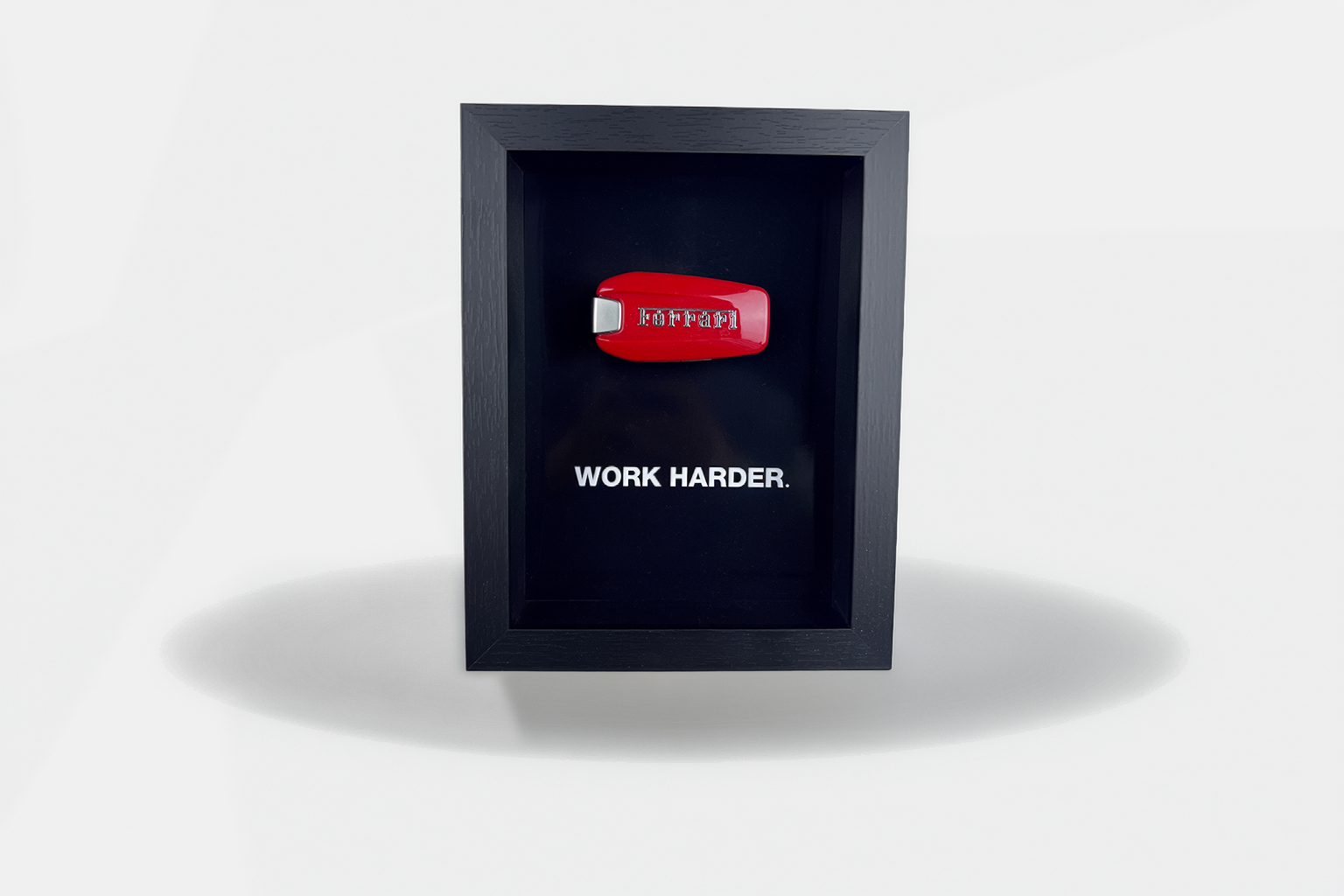 WORK HARDER. — Ferrari Key Art Frame | Limited Edition